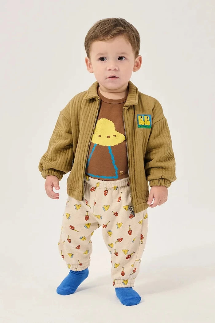 Bobo Choses çocuklar için pamuklu fermuarlı sweatshirt