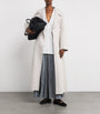 Max Mara White Water-Repellent Twill Trench Coat