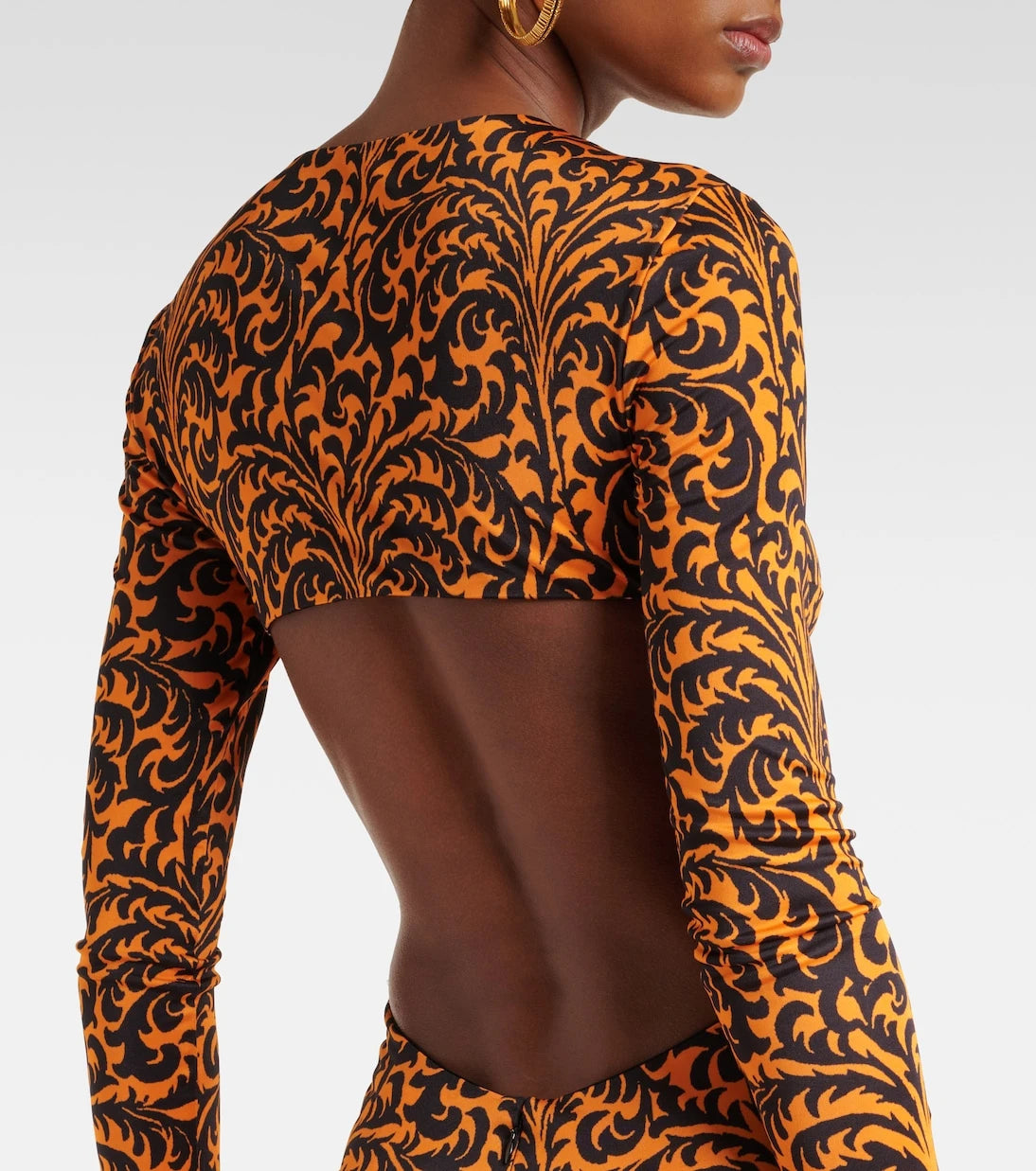 Etro - Printed open-back midi dress
