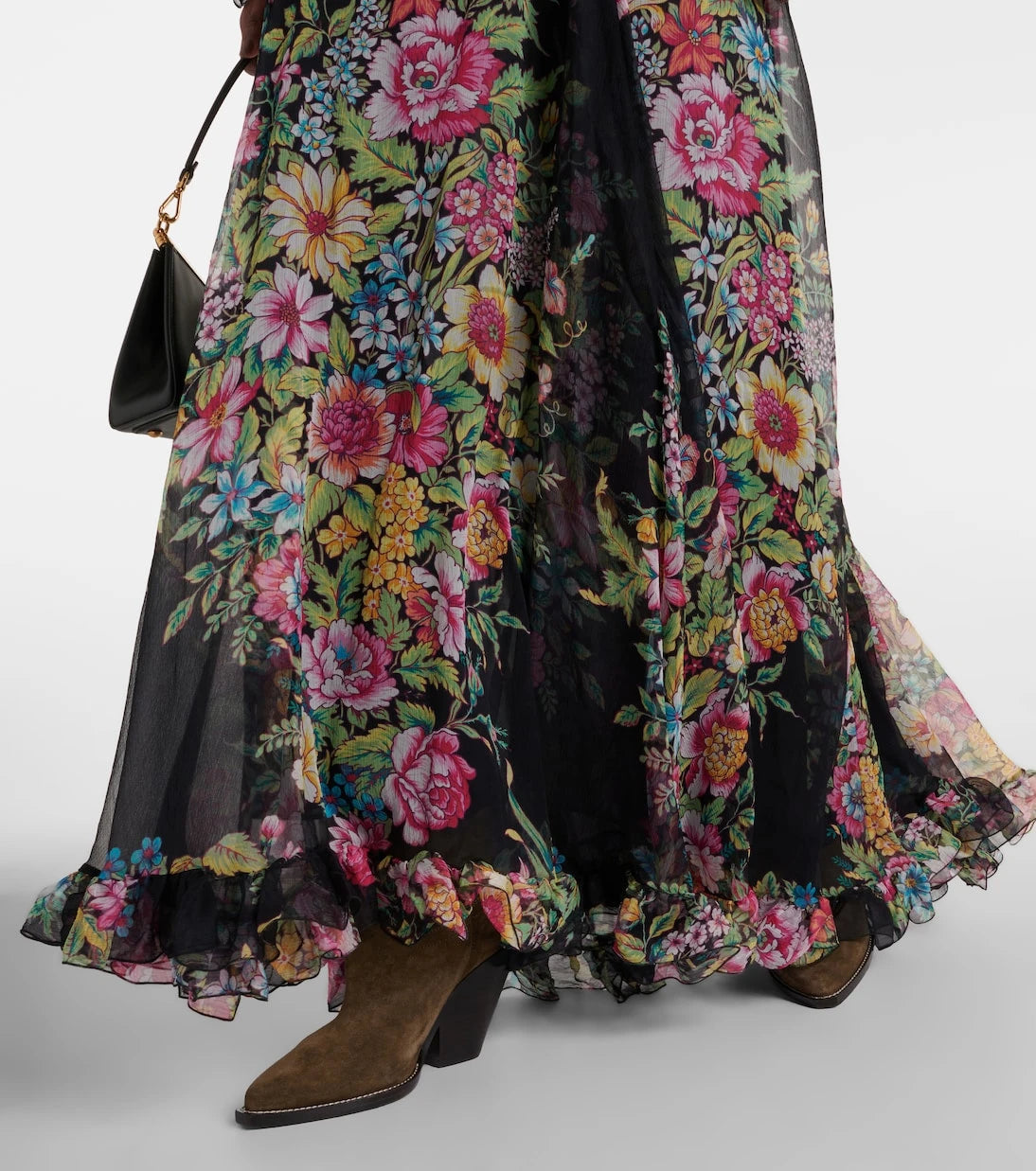 Etro - Floral silk chiffon gown