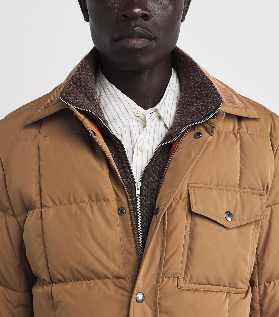 Beige Down Marcilly Puffer Jacket