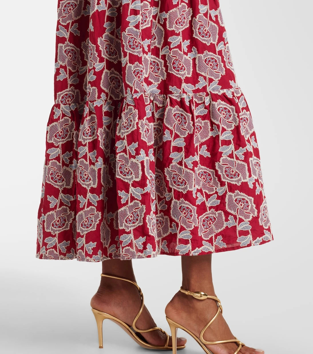 Erdem - Embroidered cotton-blend shirt dress