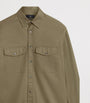 Green Cotton Gabardine Overshirt