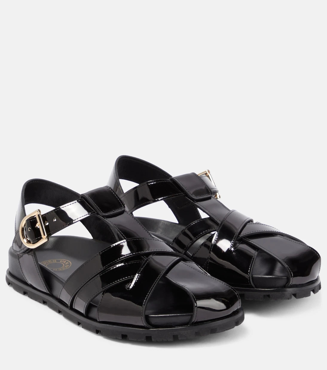 Dries Van Noten - Patent leather sandals