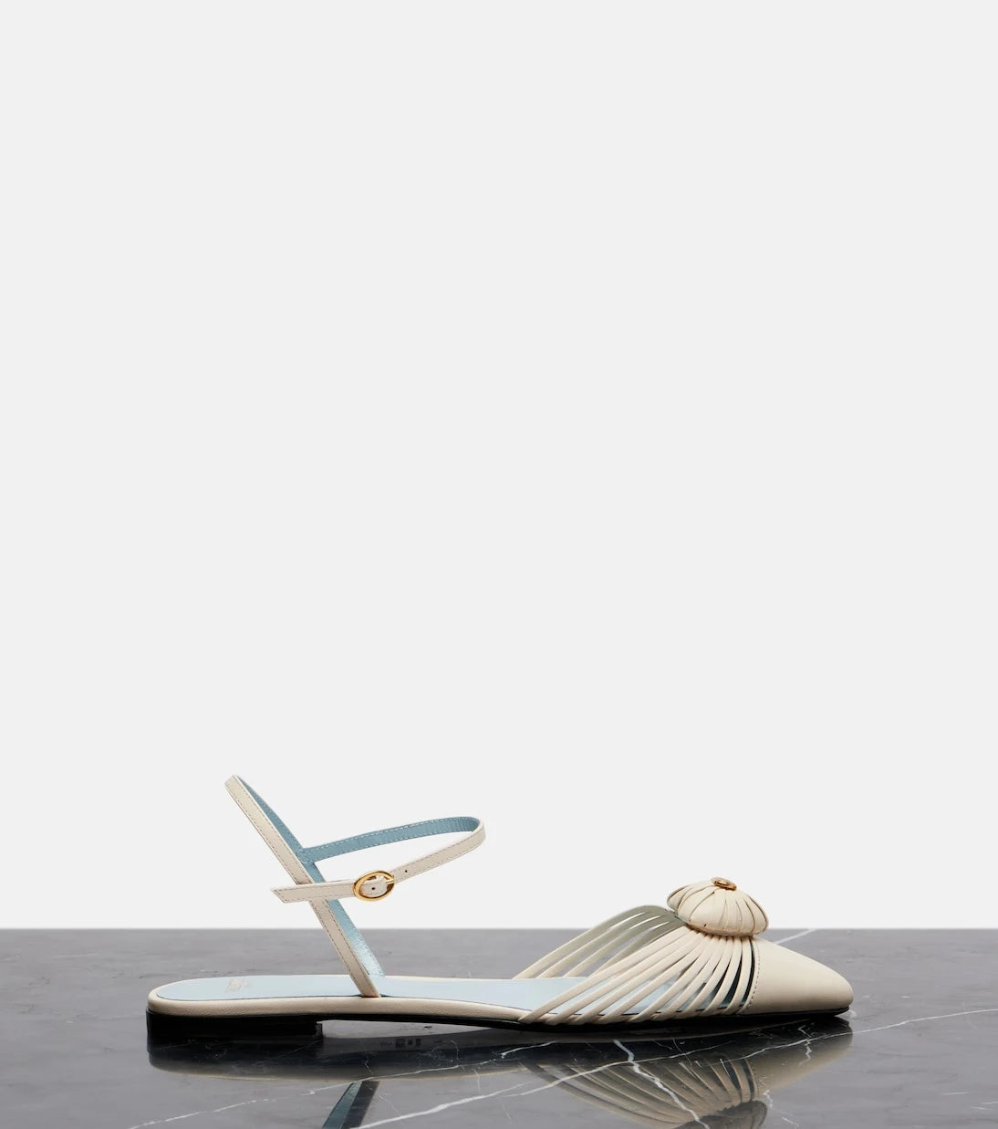 Valentino Garavani - Cœur Royal leather flats