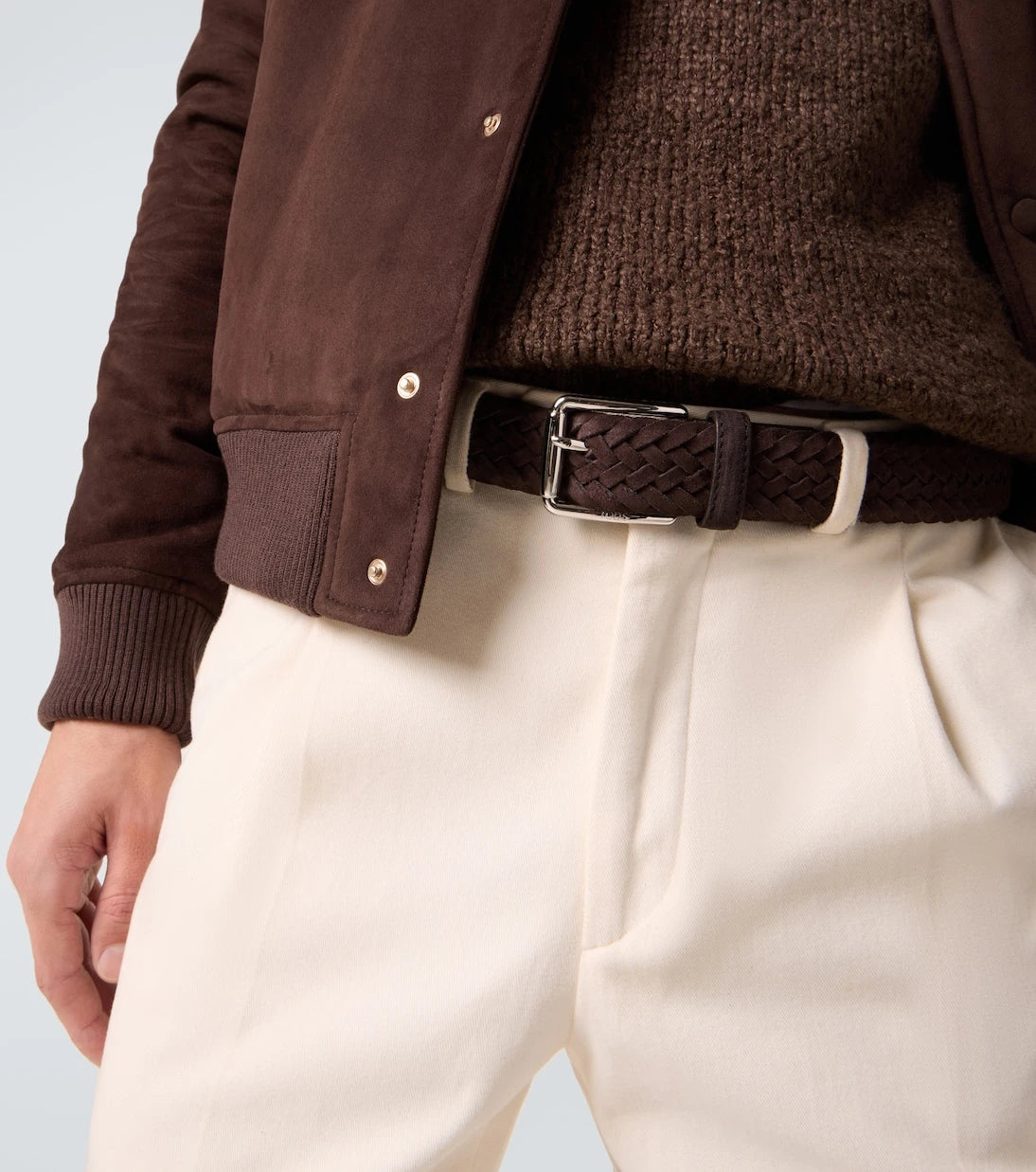 Tod's - Braided suede belt