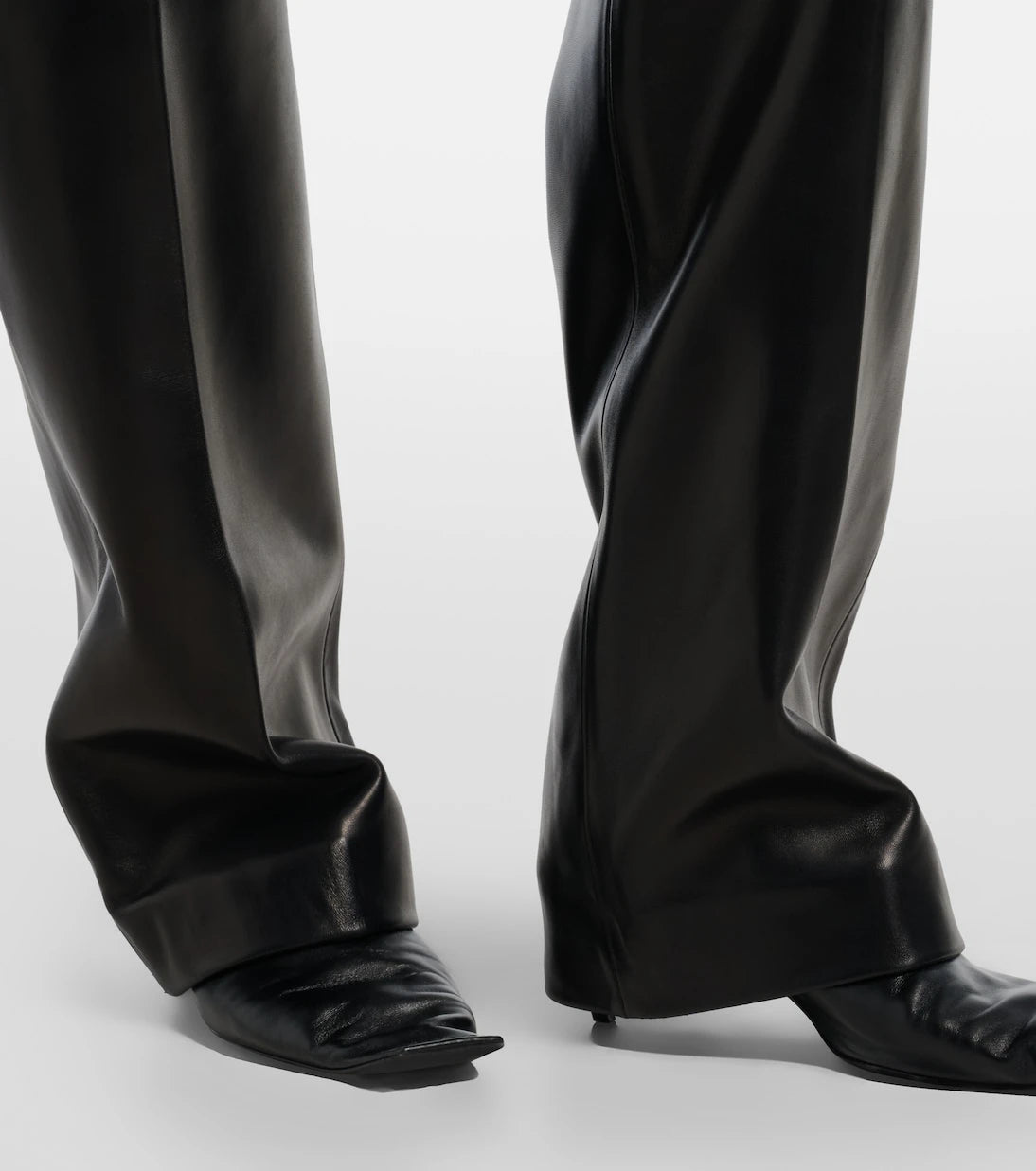 Khaite - Mita leather straight pants