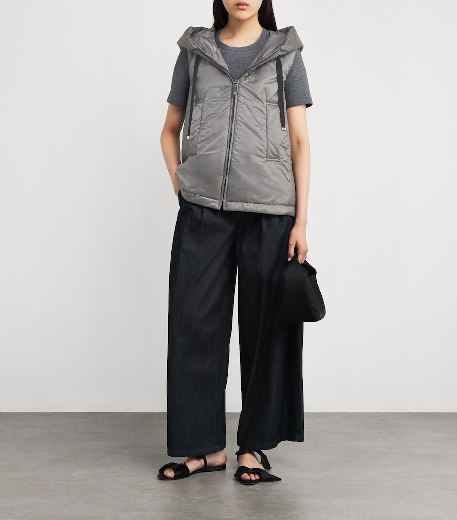Max Mara Grey Water-Repellent Gilet