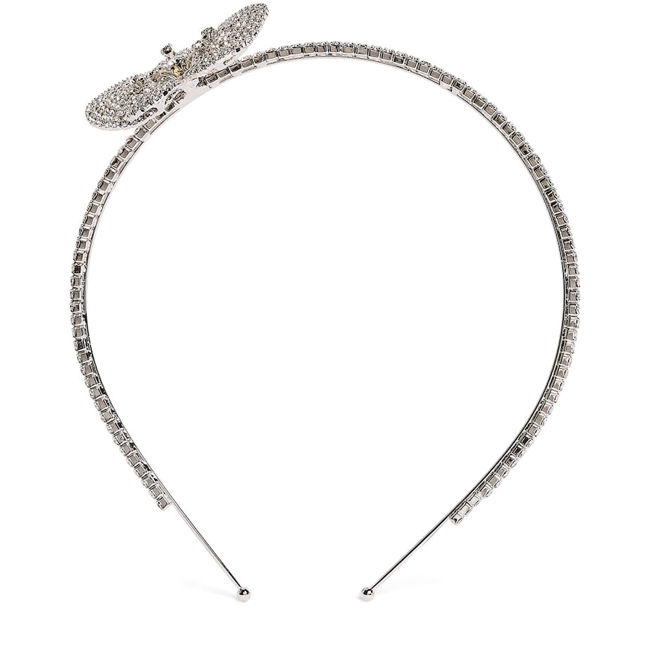 Jennifer Behr Silver Orchid Vine Headband