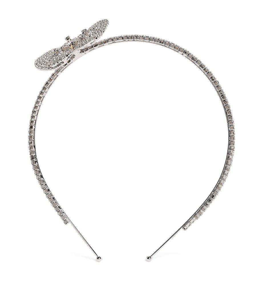 Jennifer Behr Silver Orchid Vine Headband