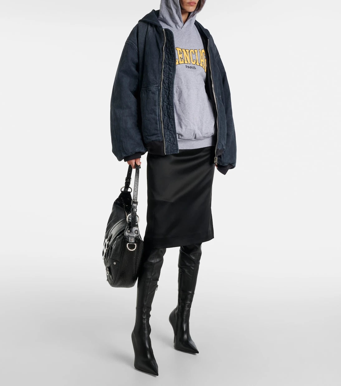 Balenciaga - Logo cotton jersey hoodie