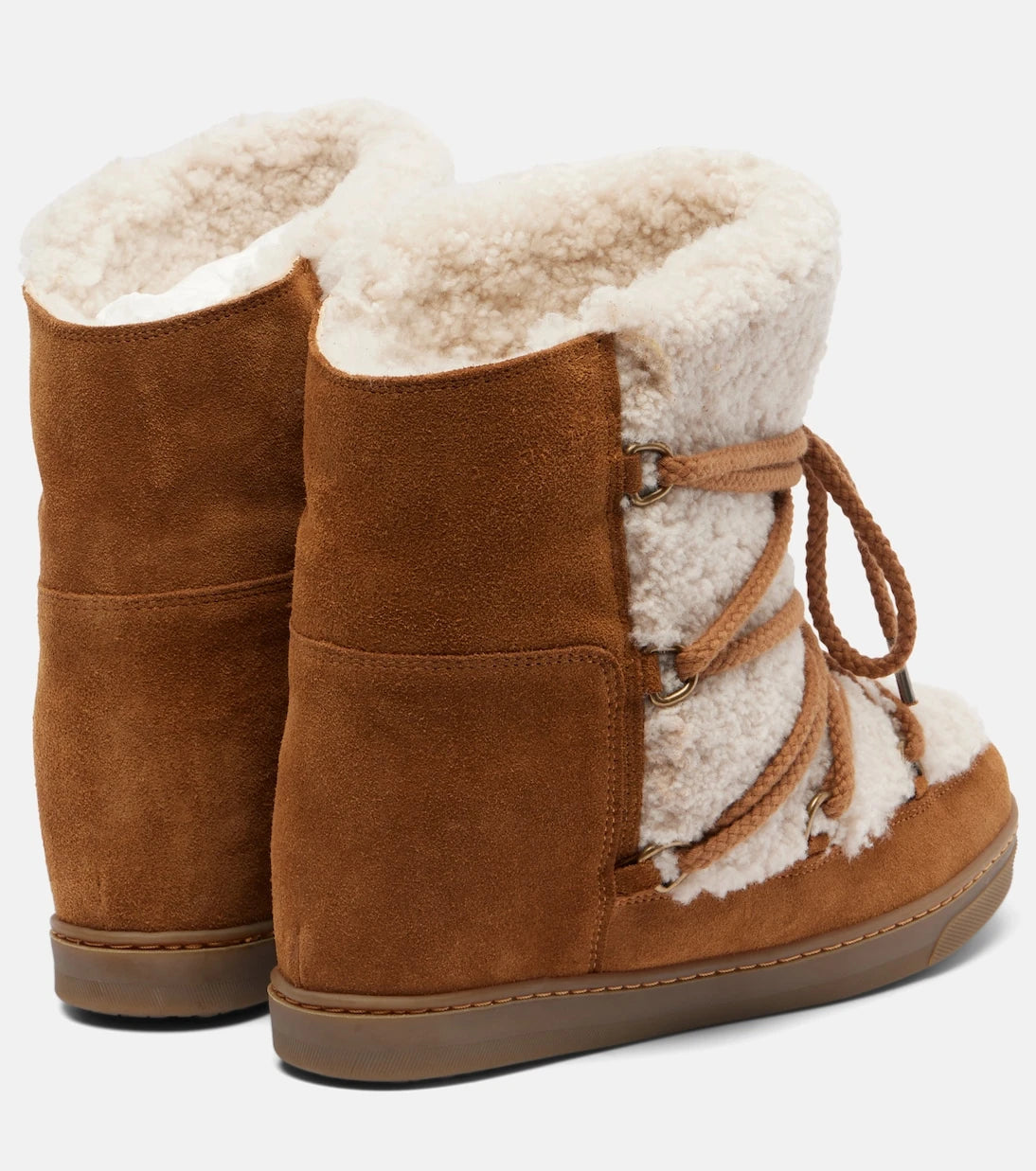 Isabel Marant - Nowles shearling and suede snow boots