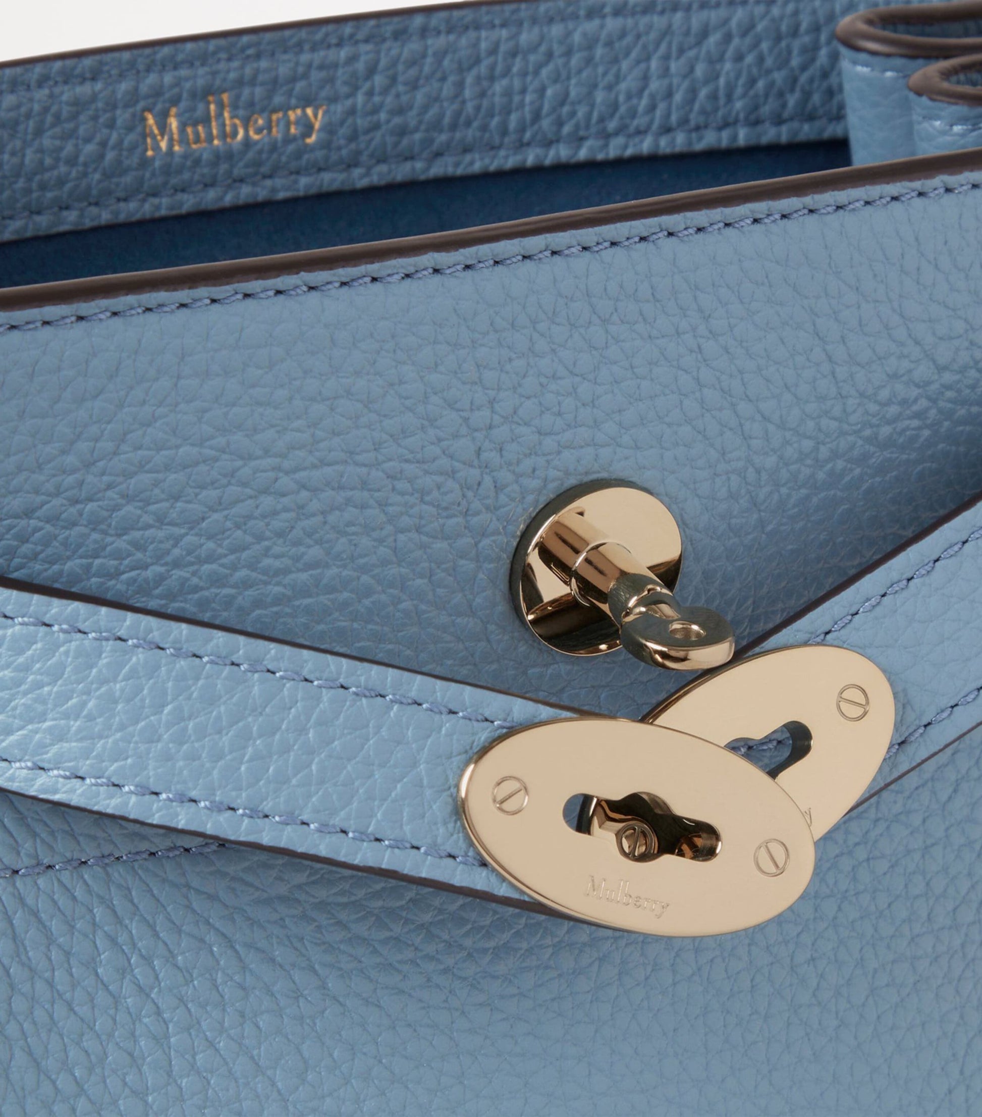Mulberry Leather Islington Bucket Bag BRIGHTON BLUE