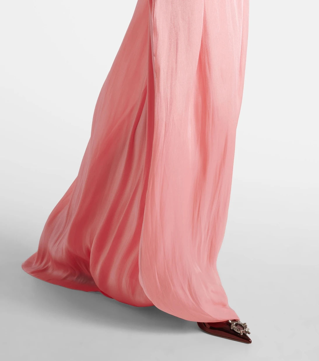 Costarellos - Charmain plissé georgette gown