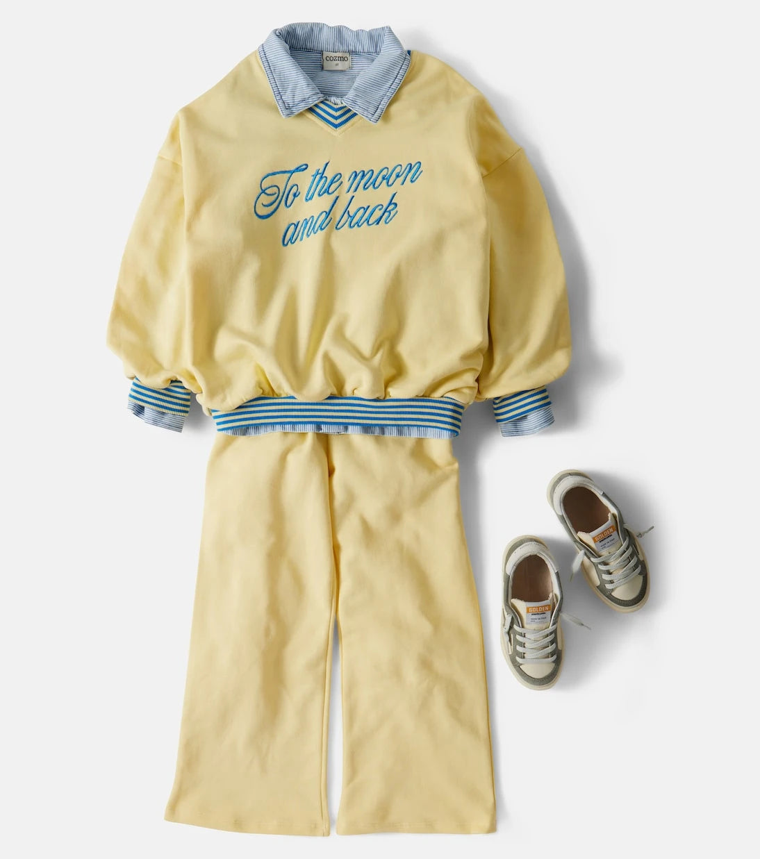 Mini Rodini - To The Moon cotton jersey sweatpants