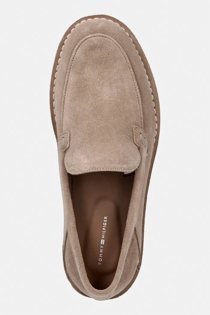 Tommy Hilfiger Erkek Süet Mokasen HILFIGER STITCHDOWN SUEDE LOAFER
