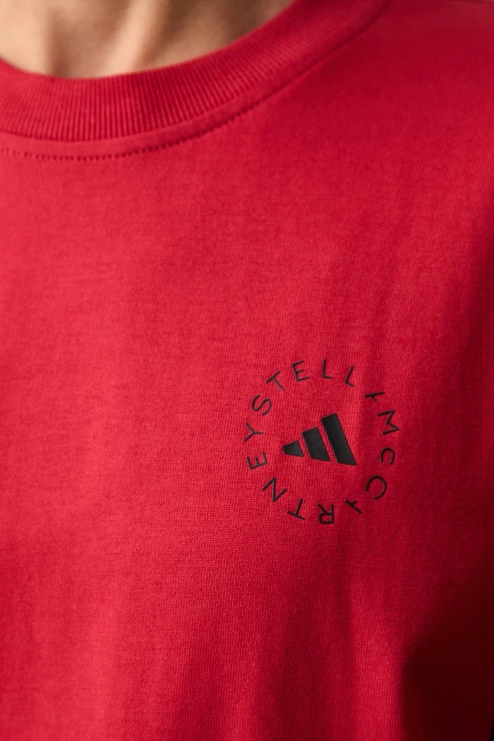 adidas by Stella McCartney kadın pamuklu oversized tişört
