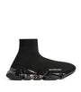 Balenciaga Black Clear Sole Speed 2.0 Sneakers