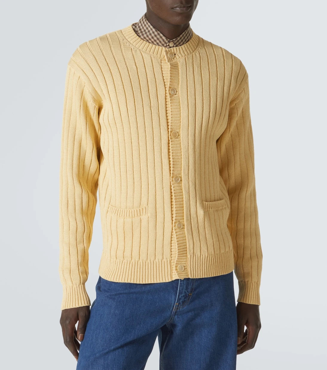 Auralee - Ribbed-knit cotton cardigan