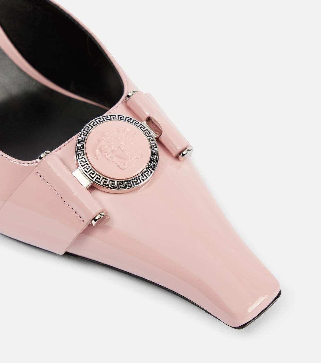 Versace - Medusa patent leather mules