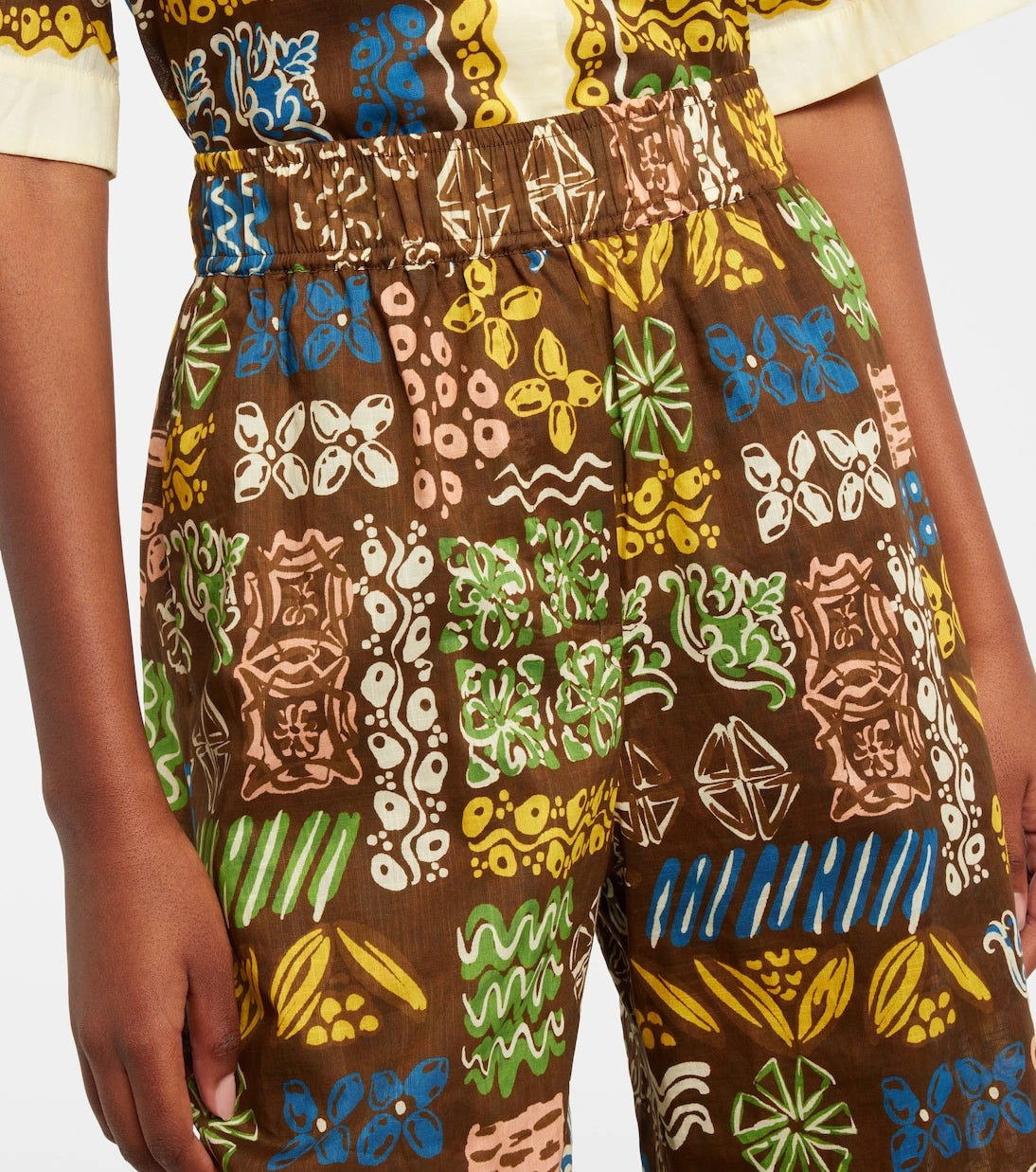Alémais - Minnie printed cotton wide-leg pants