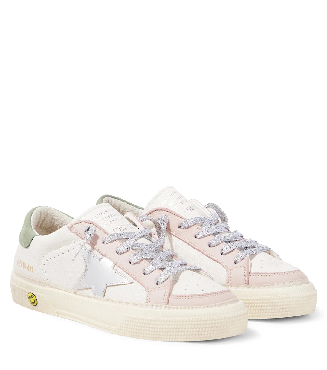 Golden Goose Kids - حذاء رياضي May جلد