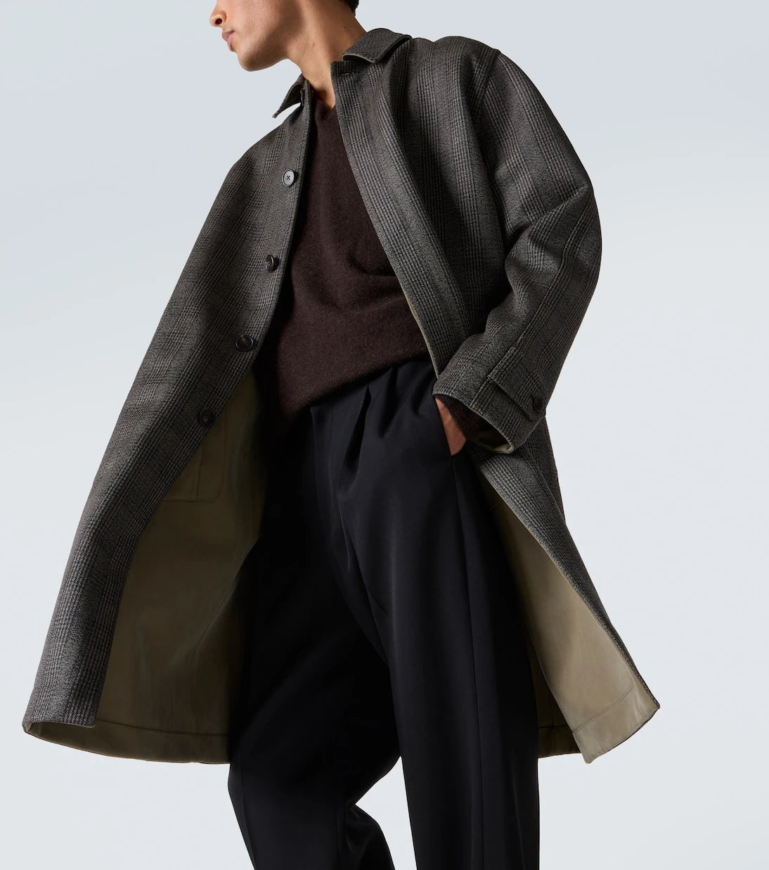 The Row - Palo reversible wool and silk car coat