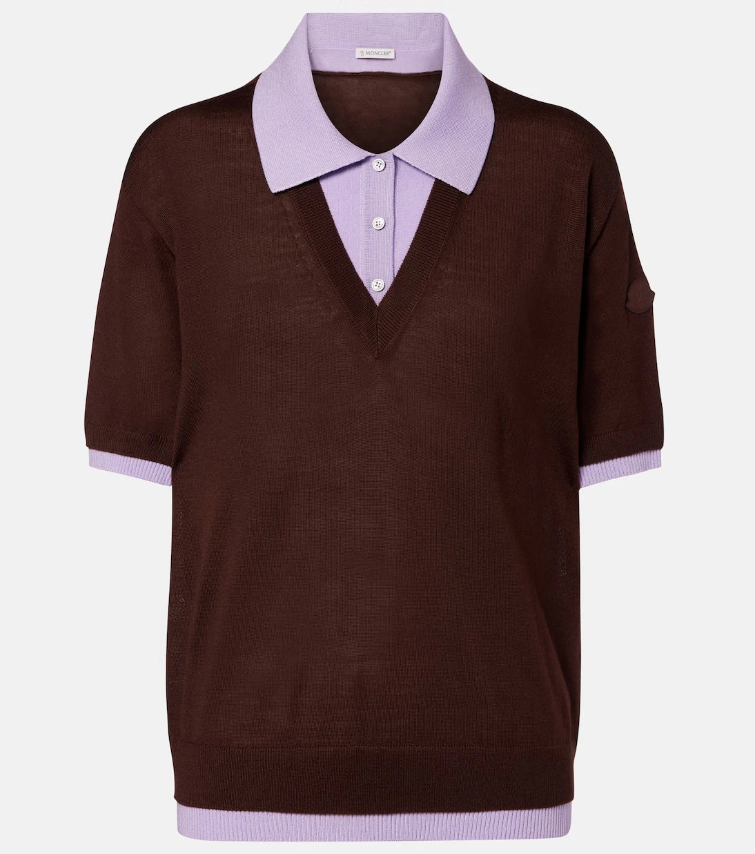 Moncler - Virgin wool polo shirt