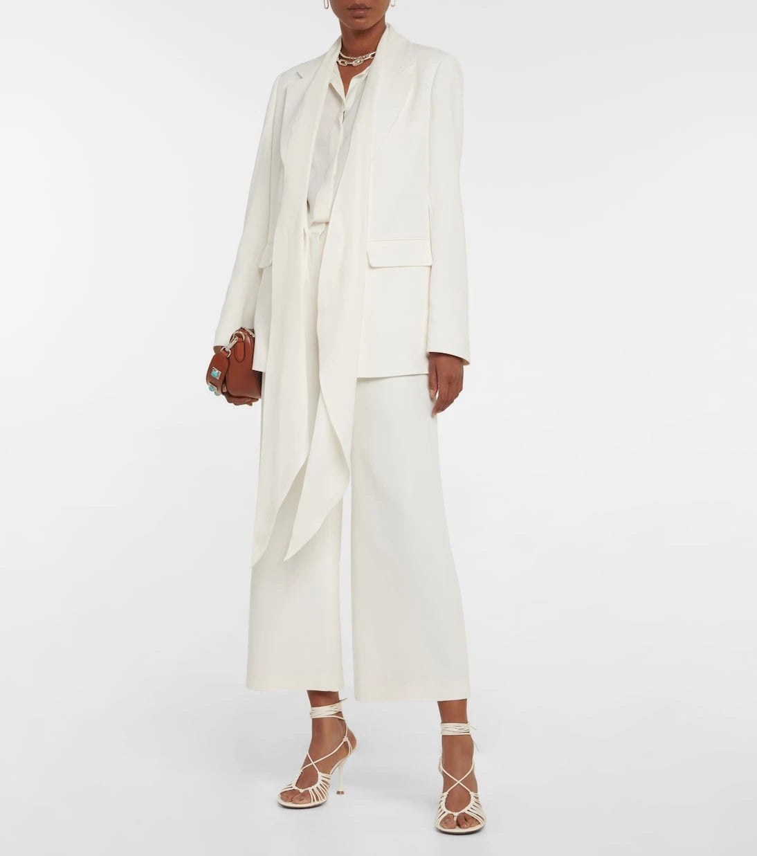 Etro - Pleated high-rise cropped pants