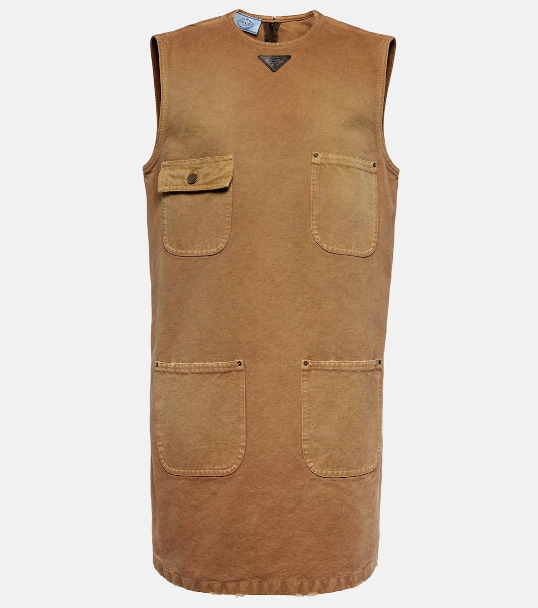 Prada - Cotton canvas shift dress