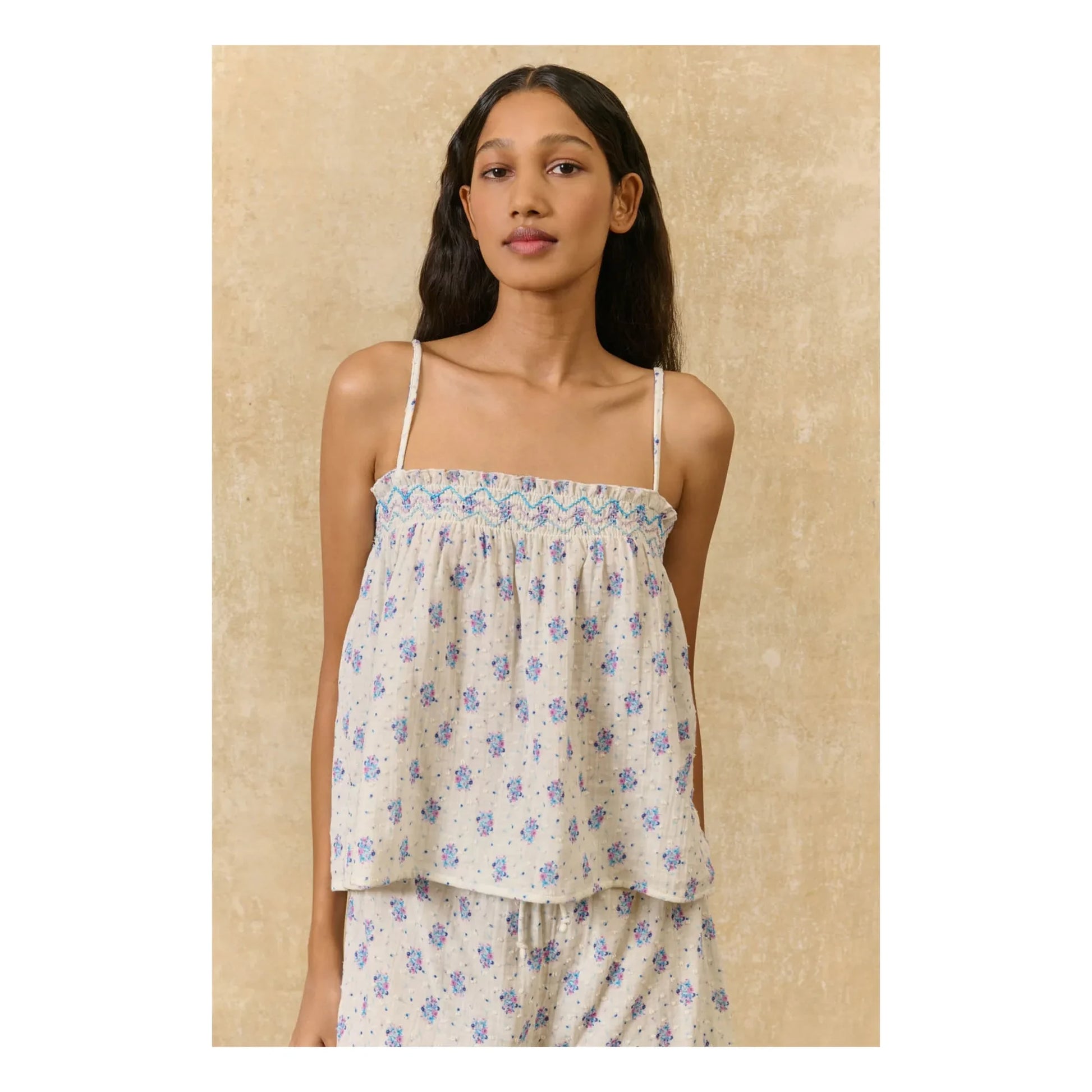 Louise Misha - Minala organic cotton pyjamas | Cream