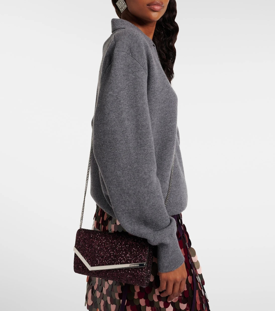 Jimmy Choo - Emmie glitter clutch