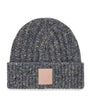 LOEWE Grey Wool-Cashmere-Blend Logo Beanie