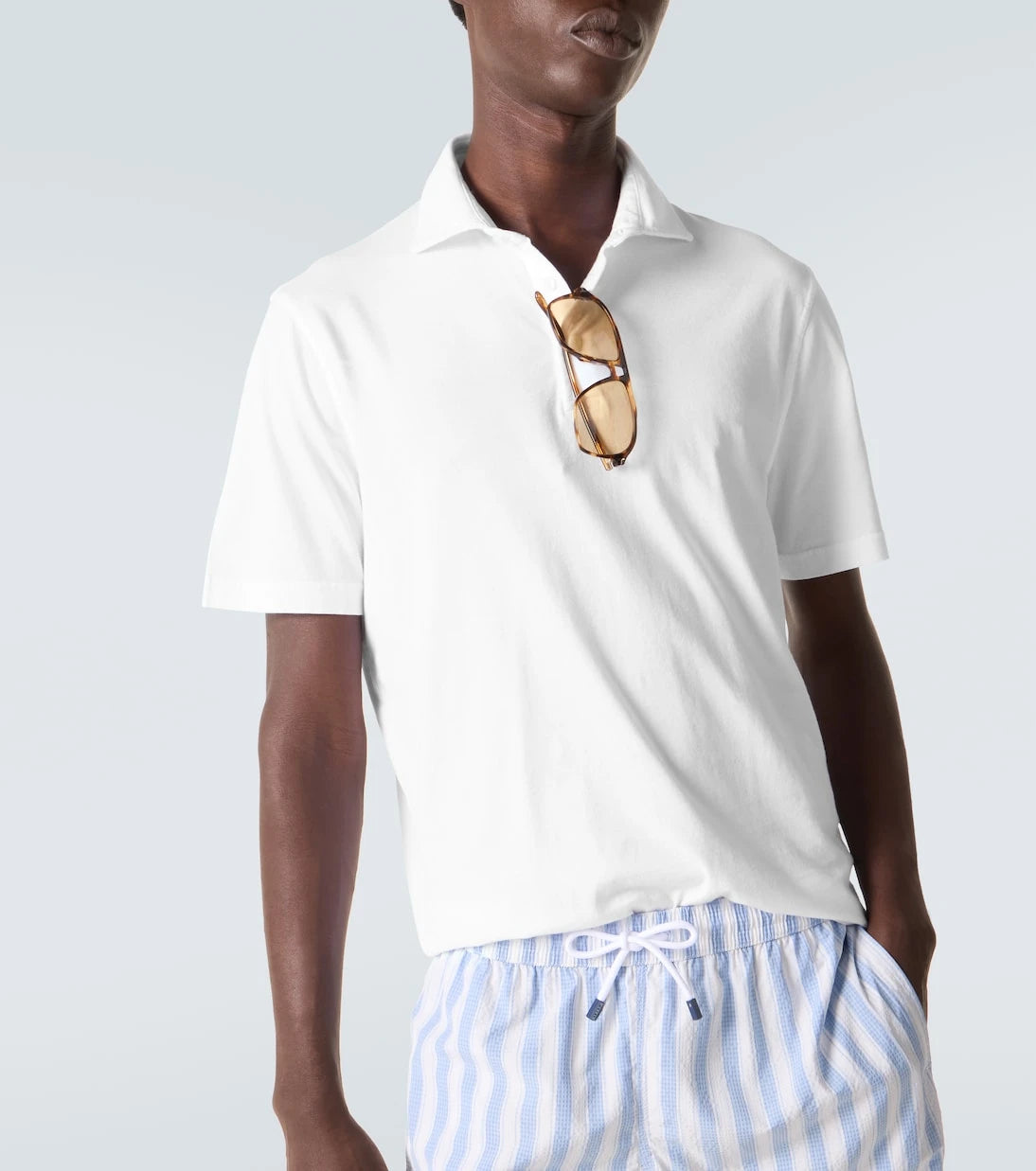 Fedeli - Zero cotton jersey polo shirt