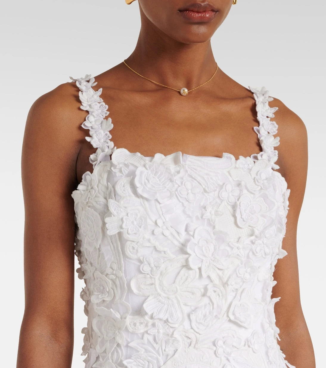 Carolina Herrera - Guipure lace midi dress