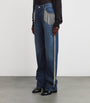 Stella McCartney Blue Chain Tassel Straight-Leg Jeans