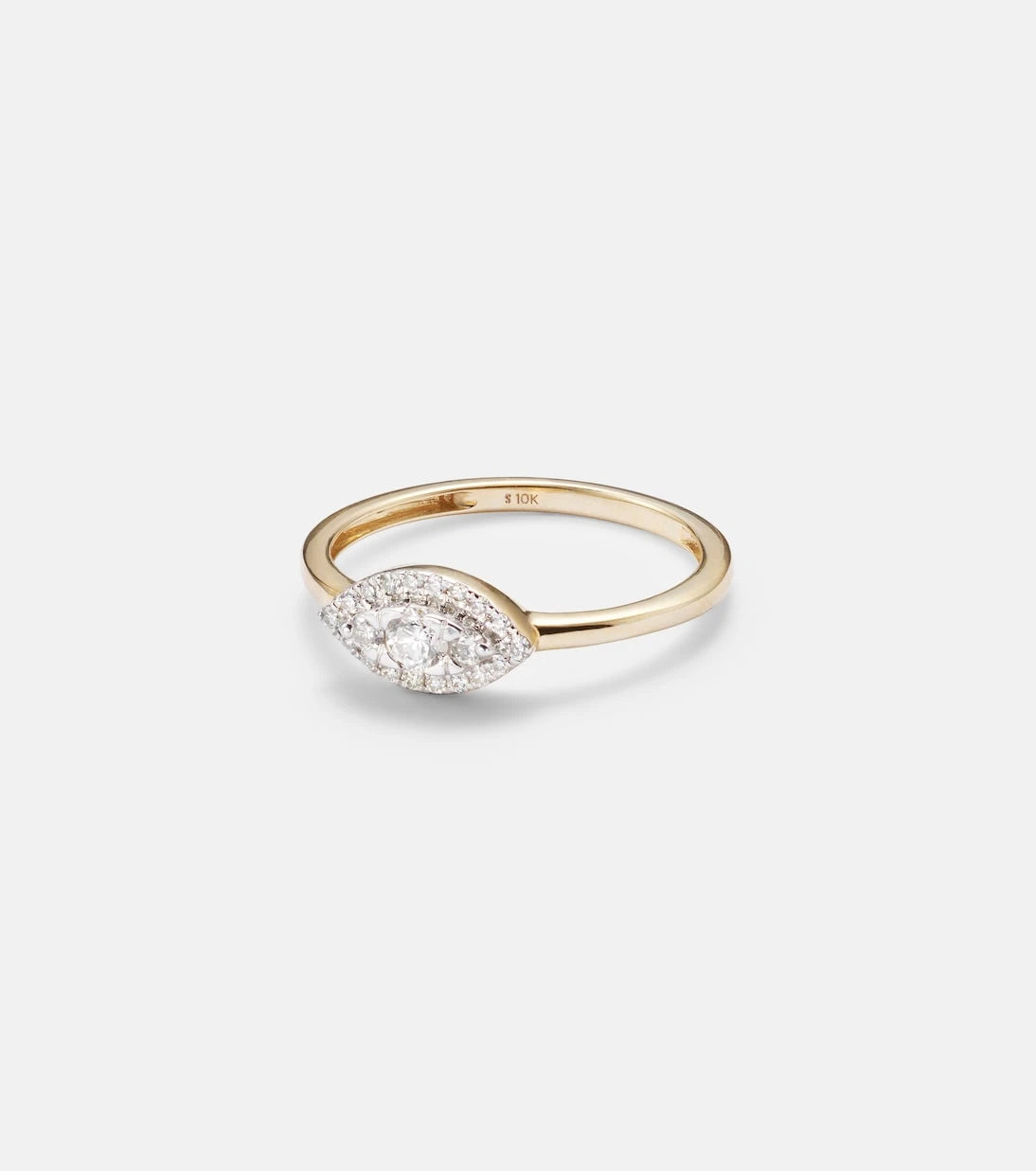 Stone and Strand - Muse 10kt gold ring with diamonds
