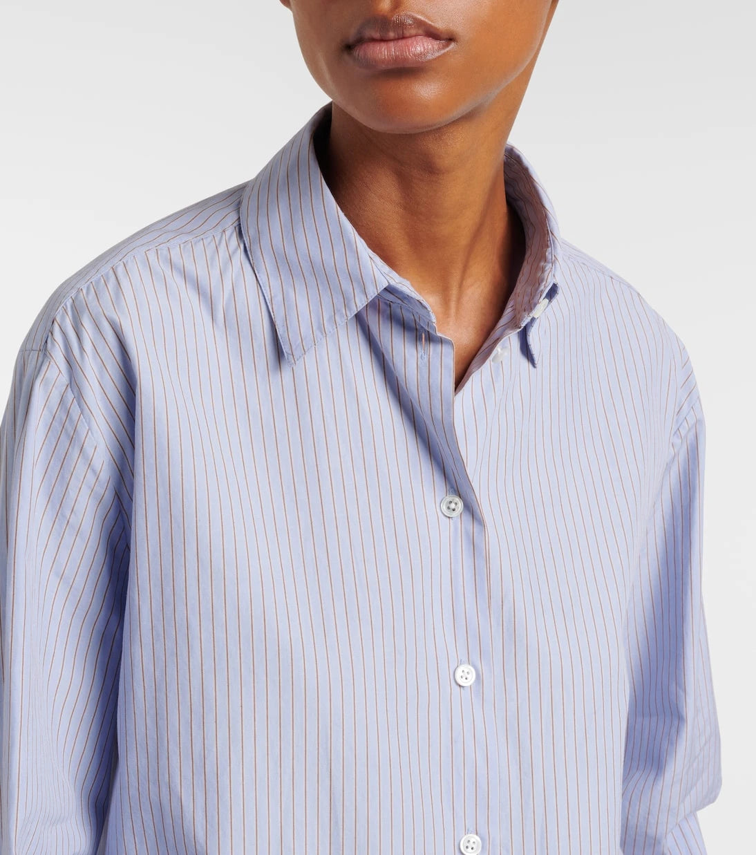 The Row - Striped cotton shirt