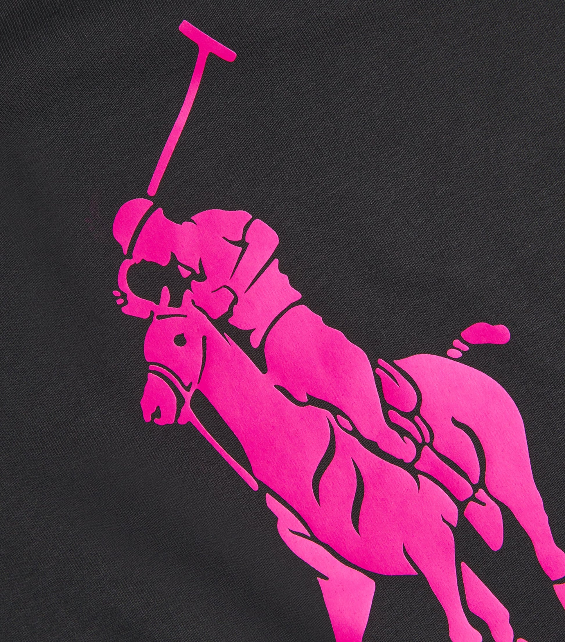 Polo Ralph Lauren Black Cotton Polo Pony T-Shirt