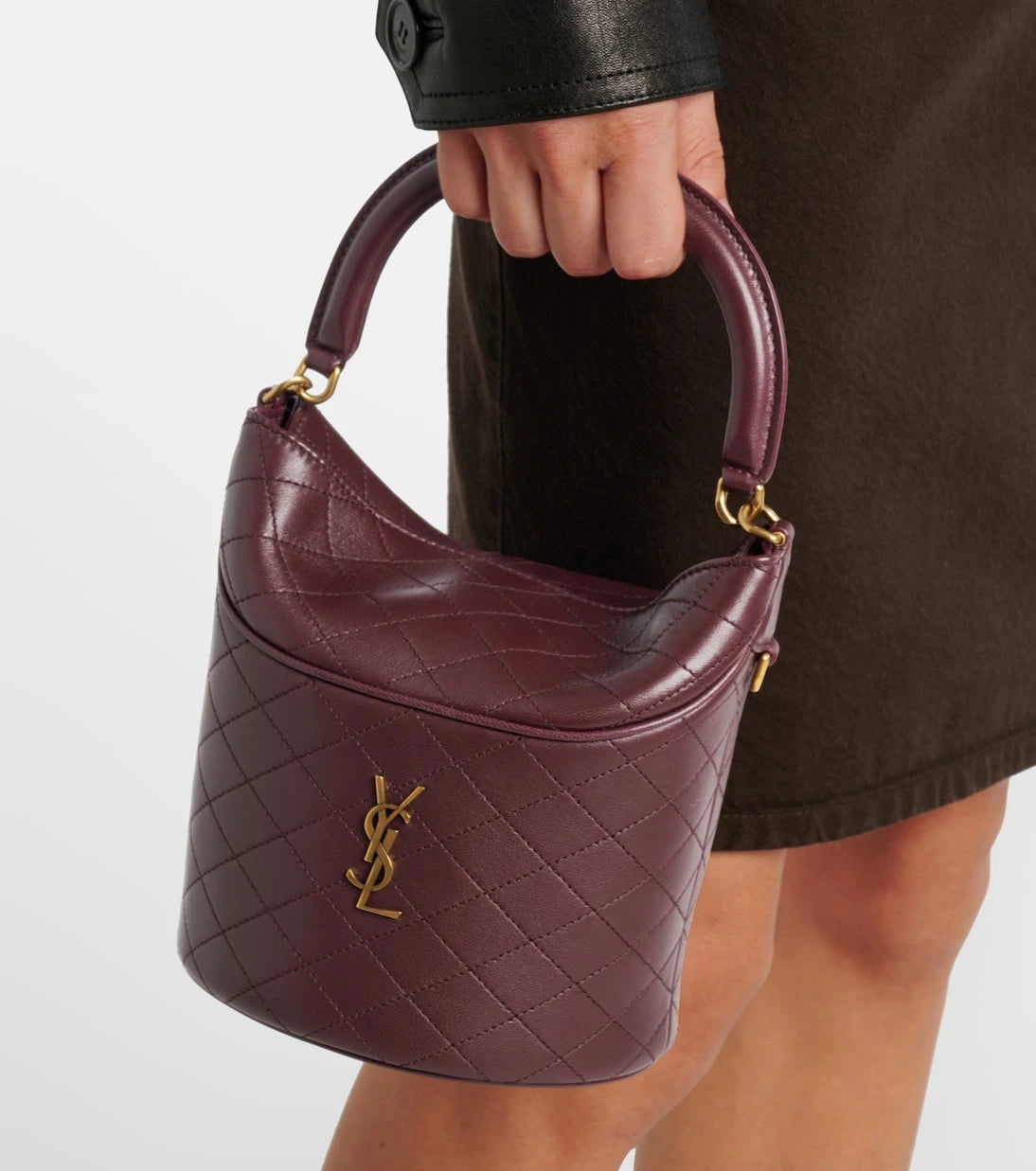 Saint Laurent - Gaby leather bucket bag