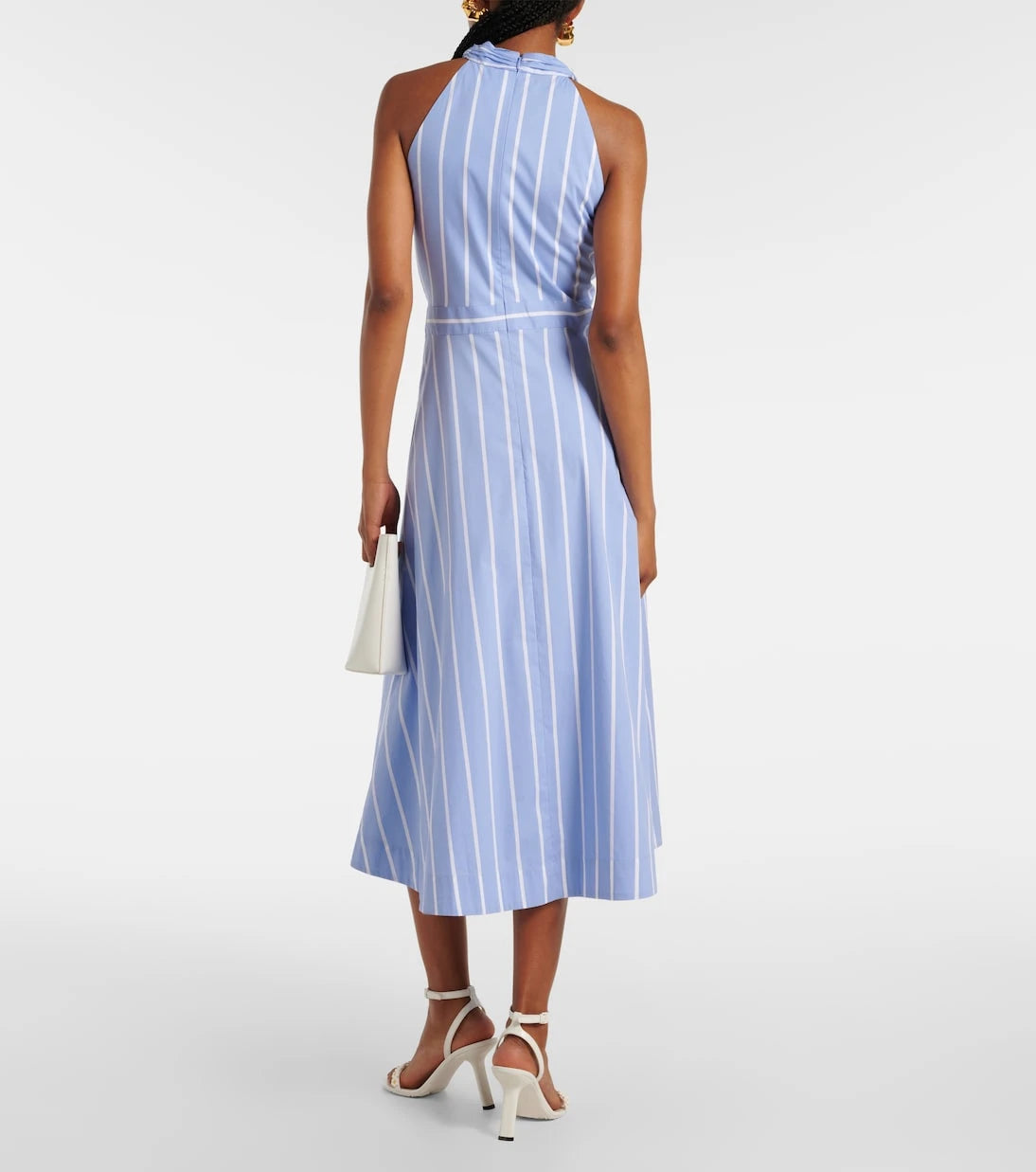 Veronica Beard - Baylee striped poplin midi dress