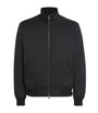 Canali Black Down Bomber Jacket