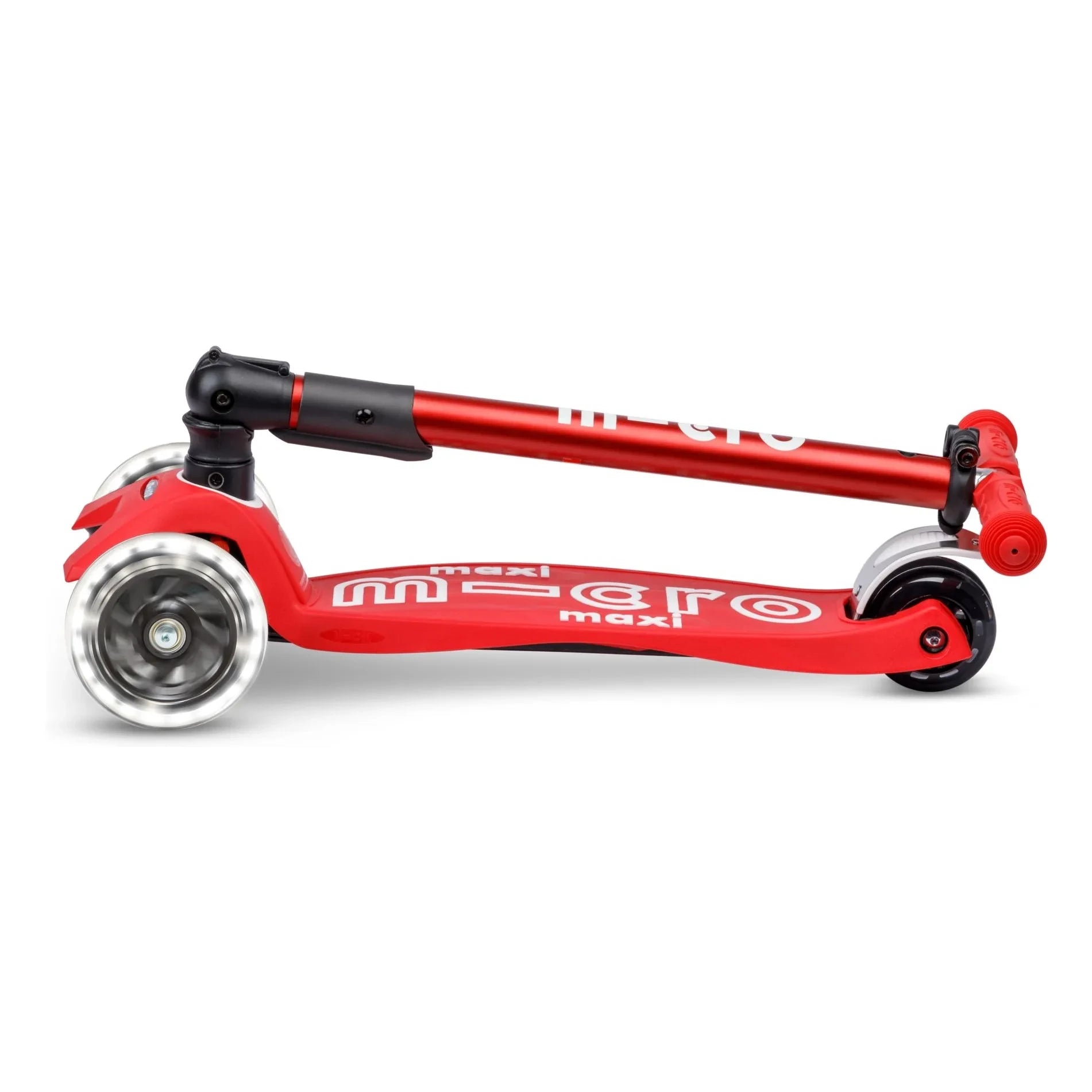 Micro - Maxi Foldable LED Scooter | Red
