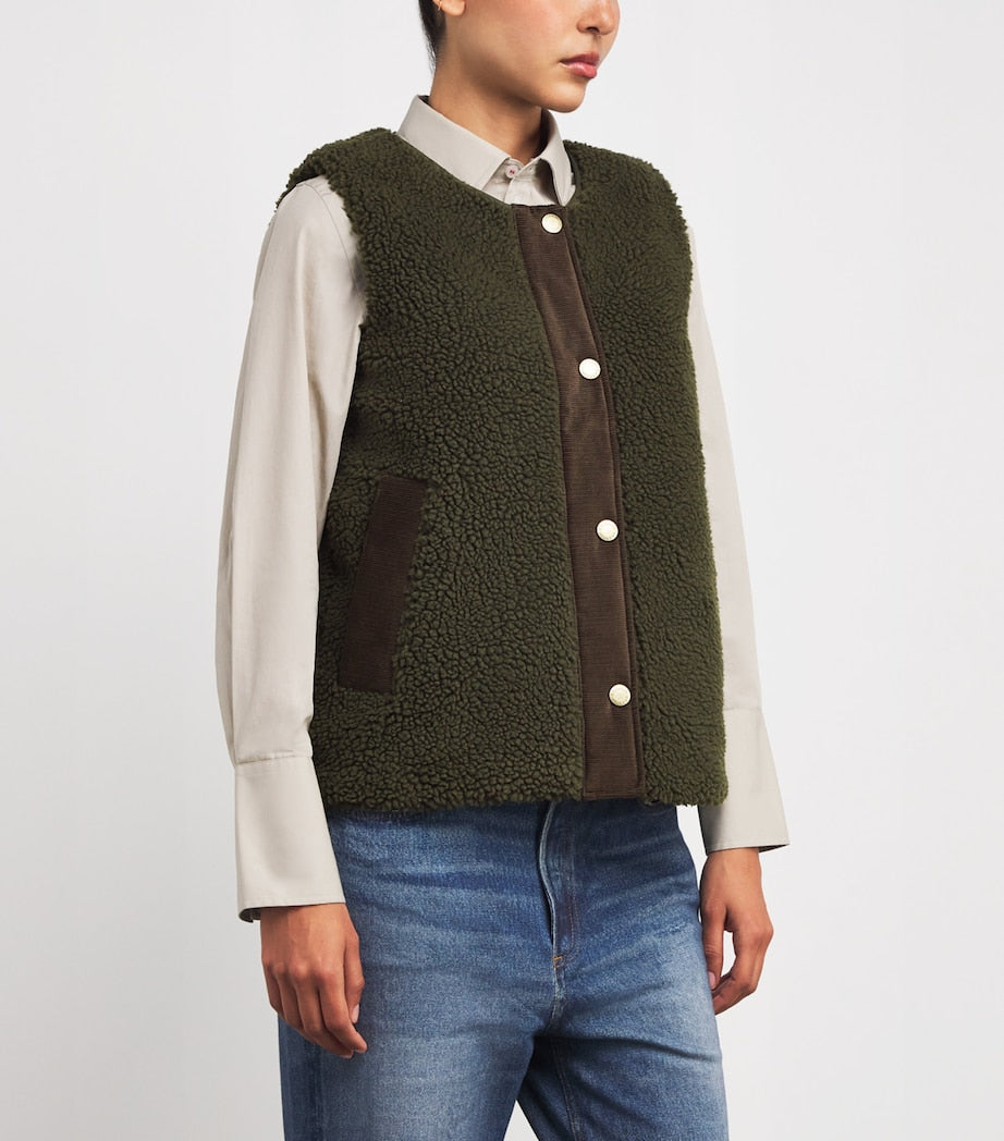 Barbour Green Teddy Dulsie Gilet