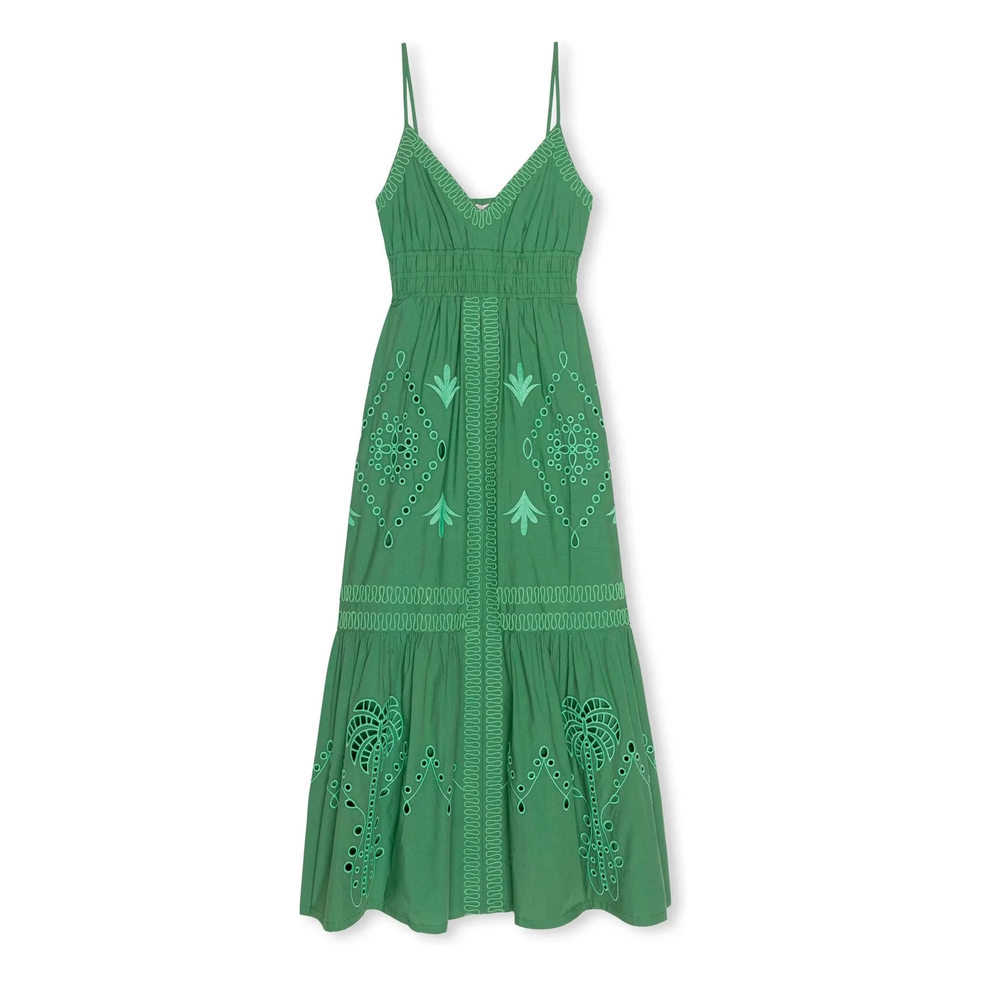 Rails - Blair Cotton Poplin Embroidery Dress | Green
