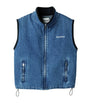 Miu Miu Blue Denim Logo Vest