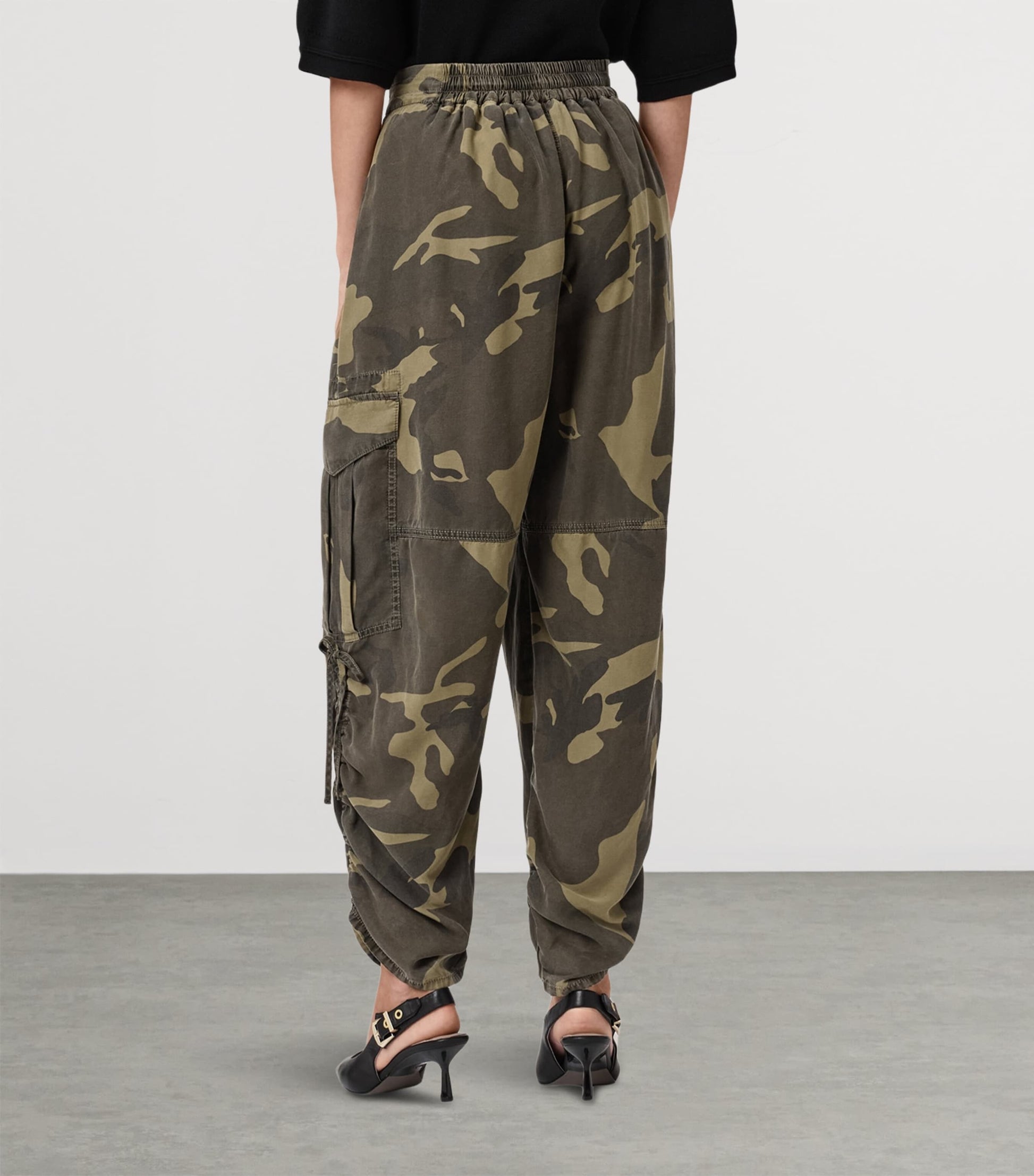 Camouflage Print Kaye Cargo Trousers