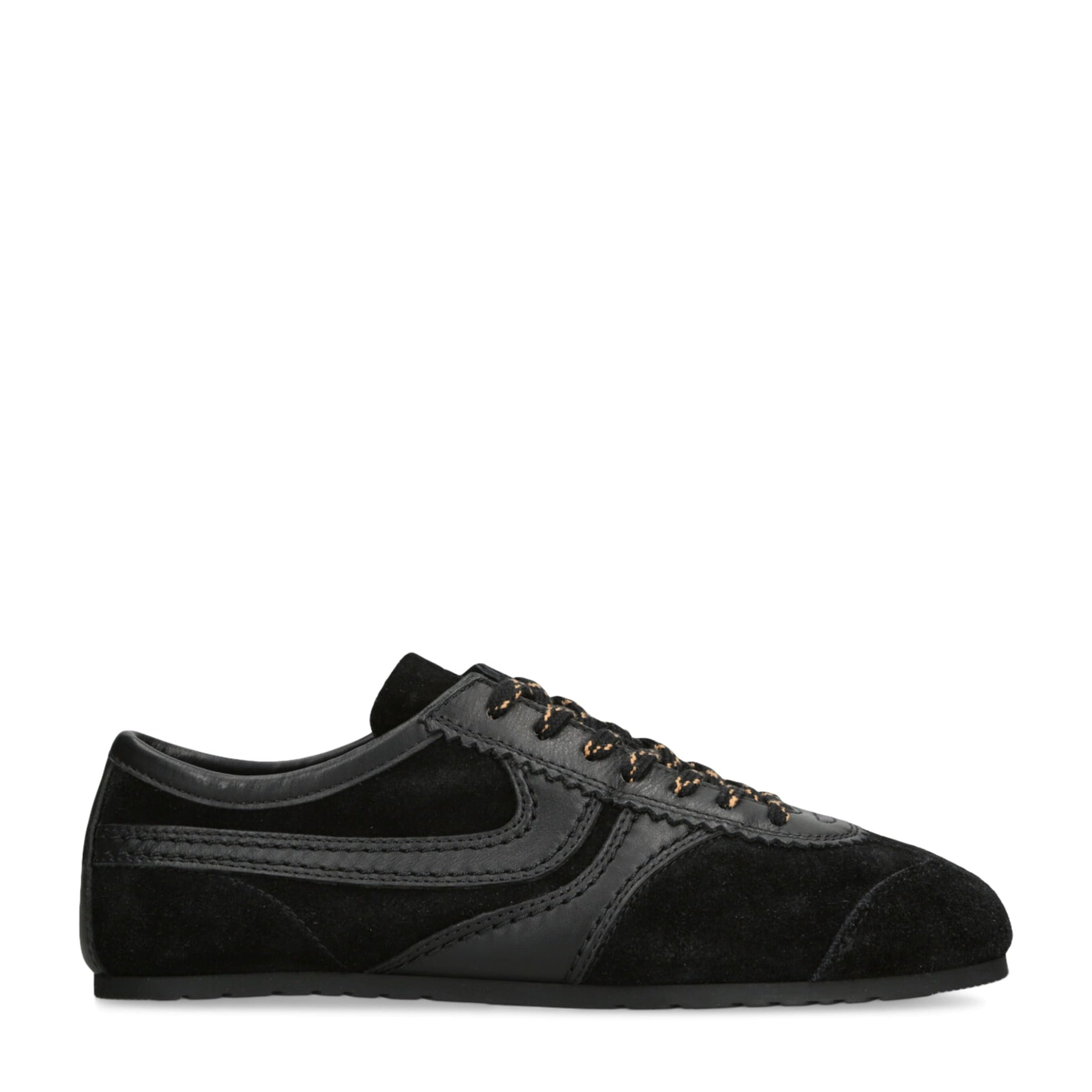 DRIES VAN NOTEN Black Suede Dustin Sneakers