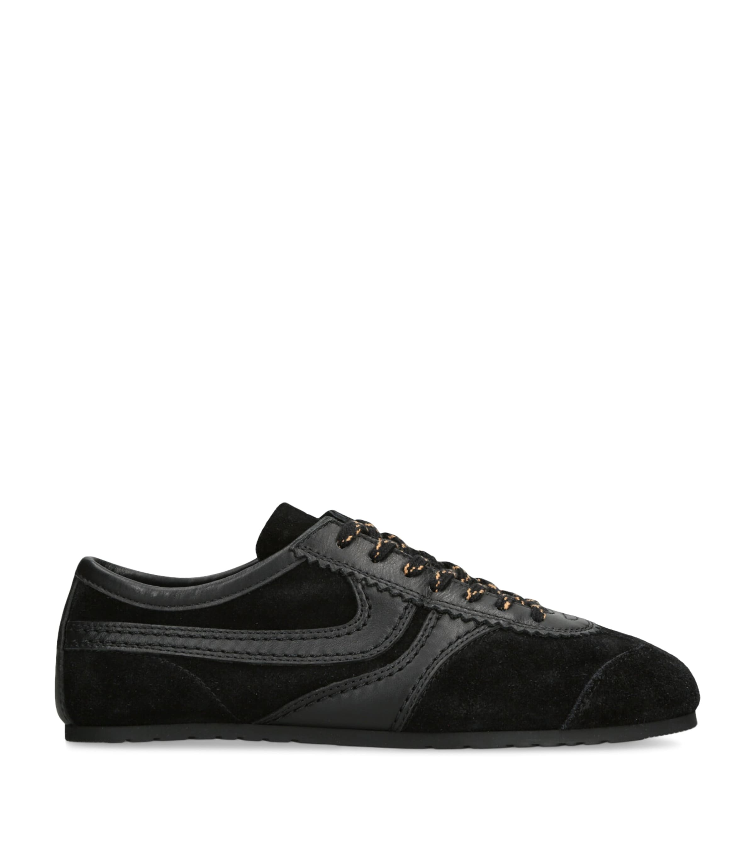 DRIES VAN NOTEN Black Suede Dustin Sneakers