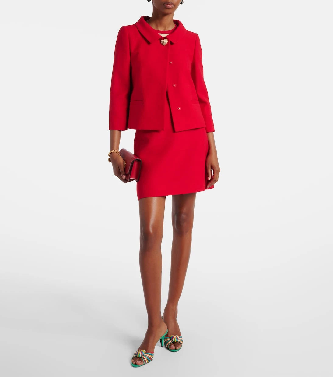Valentino - Wool and silk Crepe Couture miniskirt
